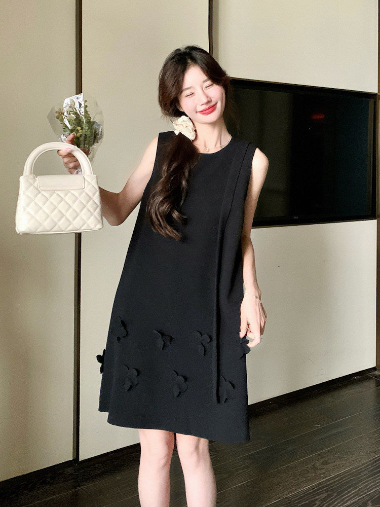 Flower Motif Sleeveless Dress QAZ0098