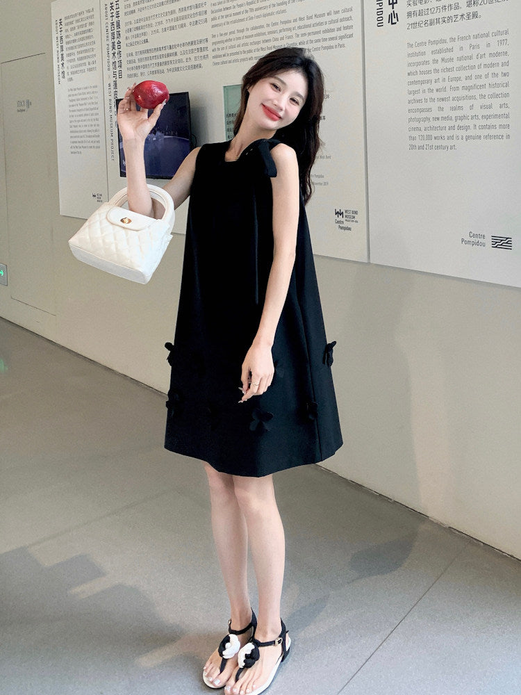 Flower Motif Sleeveless Dress QAZ0098