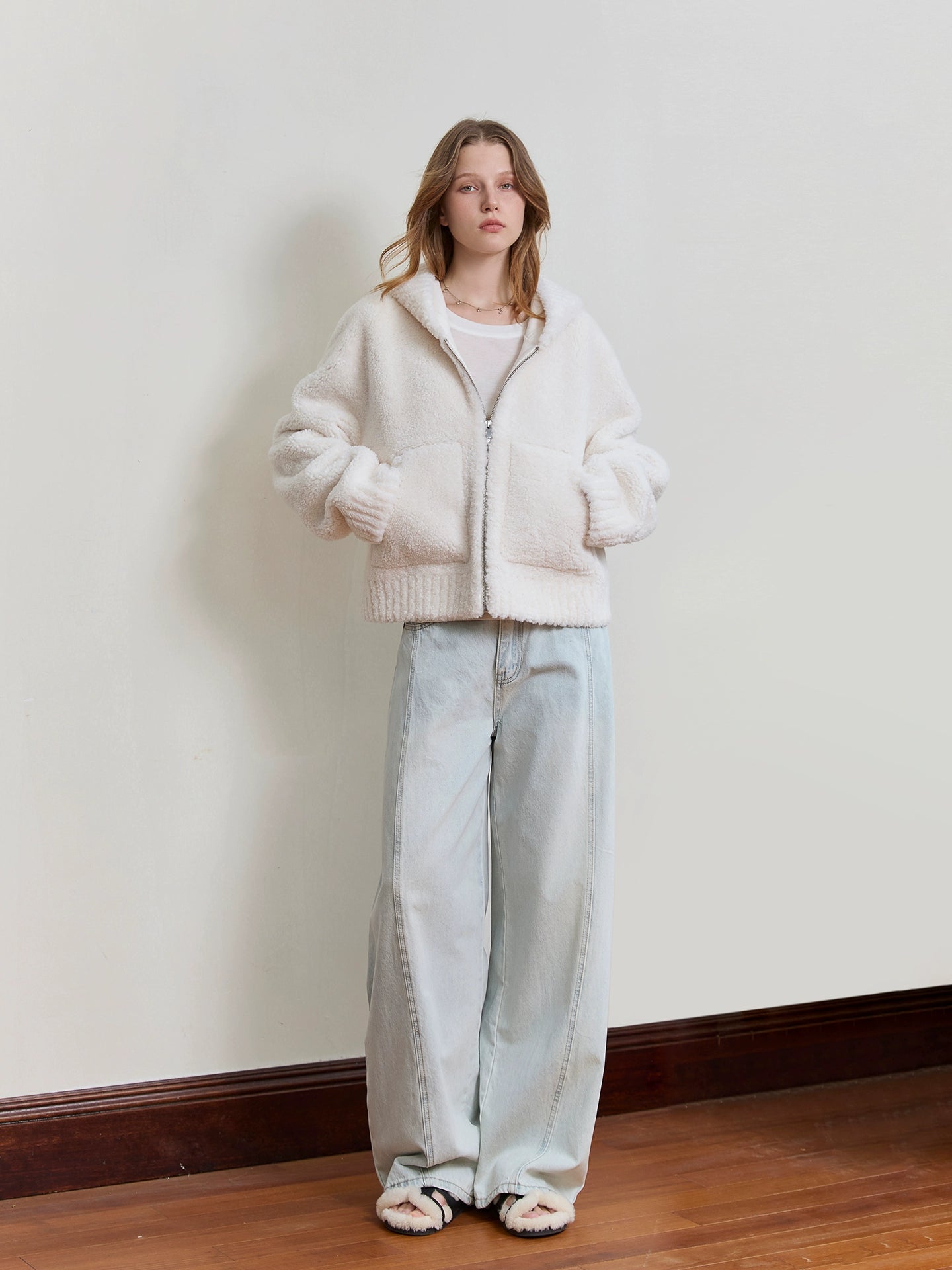 Fluffy Hooded Jacket BBG0008