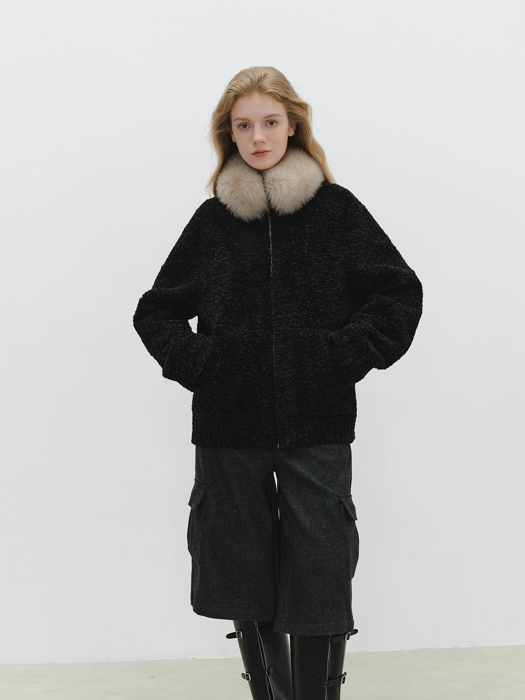 Fur Collar Fluffy Jacket BBG0004