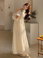 Shoulder Cut Chiffon Dress QAZ0059