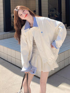 Check Fake Layered Jacket QAZ0070