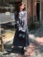 Classic Jacket / Pleated Skirt / Ribbon Tie Shirt QAZ0016