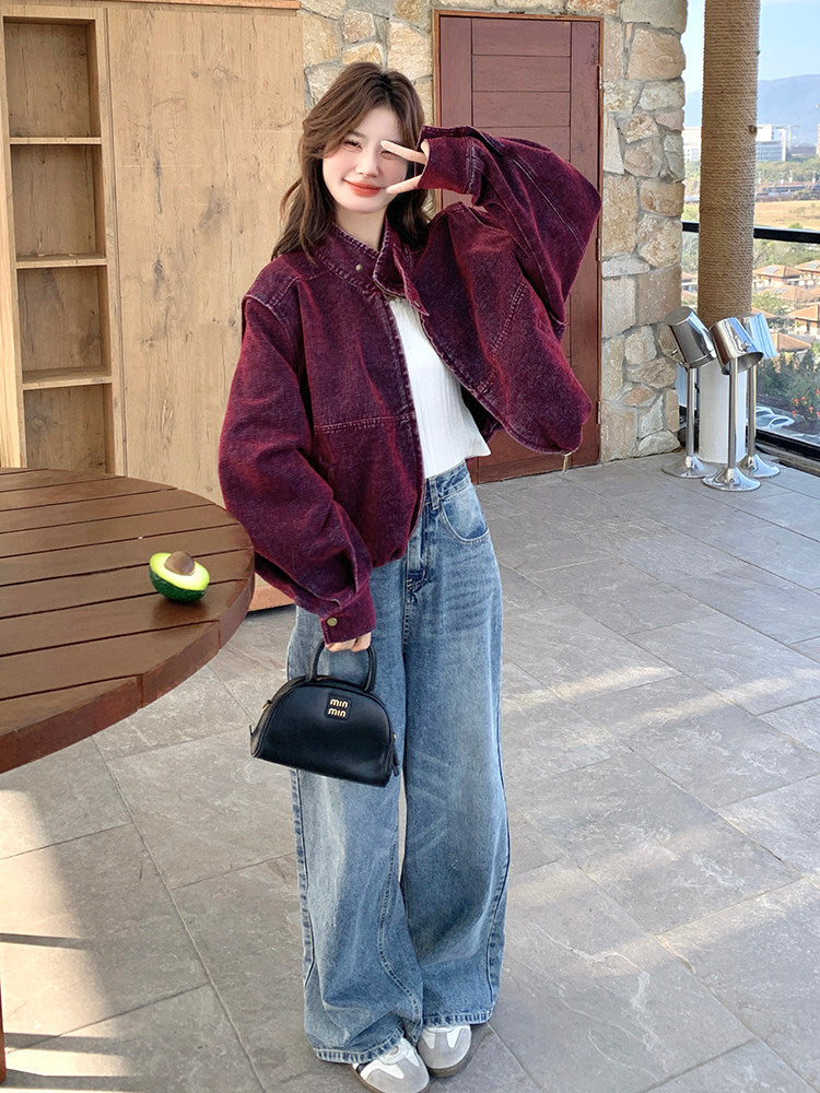 Vintage Washed Denim Jacket QAZ0071