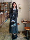 Classic Jacket / Pleated Skirt / Ribbon Tie Shirt QAZ0016