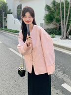 No-Collar Chinese Style Jacket QAZ0019
