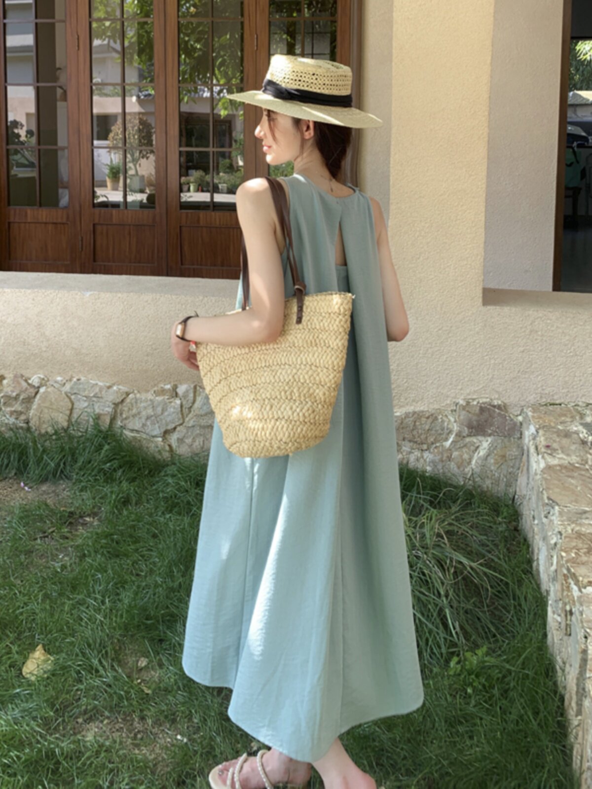 Sleeveless Long Dress QAZ0095