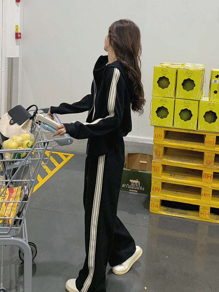 Side Line Zip-Up Hoodie / Long Pants QAZ0035