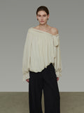 Off-Shoulder Ribbon Top UNS0045