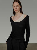 Long-Sleeve Layered Top UNS0010