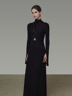 Turtleneck Slim-Fit Dress  UNS0043