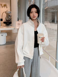 Stand Collar Side Line Jacket QAZ0073