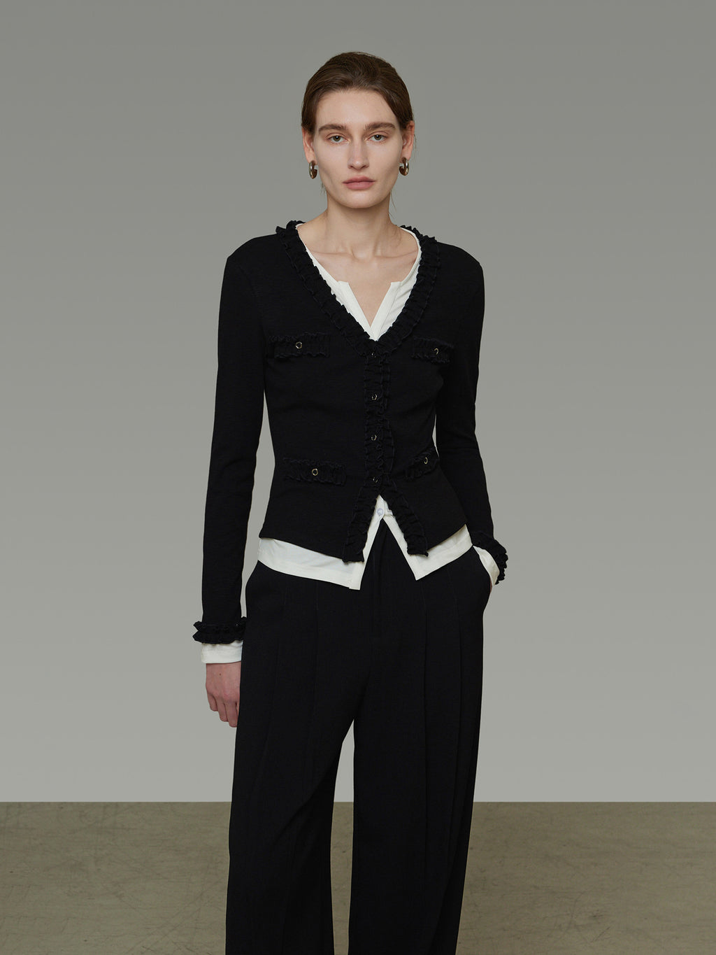 Slim Fit Long-Sleeve Top UNS0046