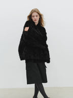 Collarless Fluffy Cardigan BBG0015