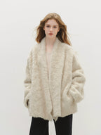 Collarless Fluffy Cardigan BBG0015