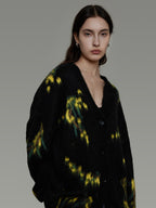 Retro Pattern Knit Cardigan UNS0038