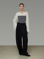 V-Neck Versatile Stylish Top UNS0033