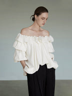 Frilled Off-Shoulder TopUNS0026