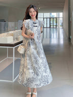 Ink Wash China Dress QAZ0074