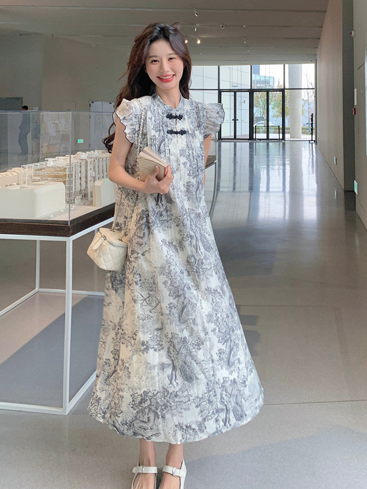 Ink Wash China Dress QAZ0074
