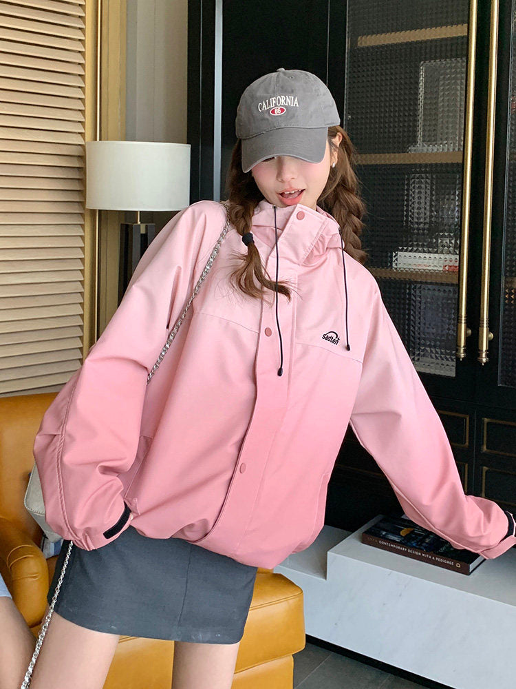 Pink Gradient Windbreaker QAZ0022