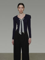 Ribbon Slim-Fit Top UNS0028