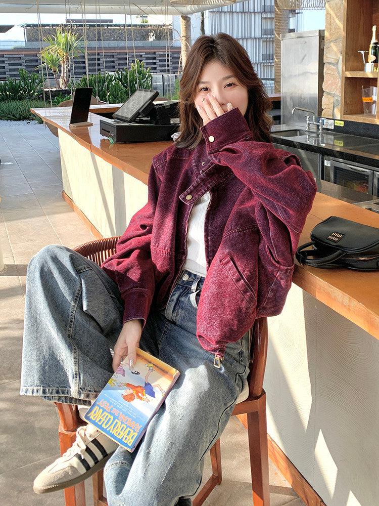 Vintage Washed Denim Jacket QAZ0071