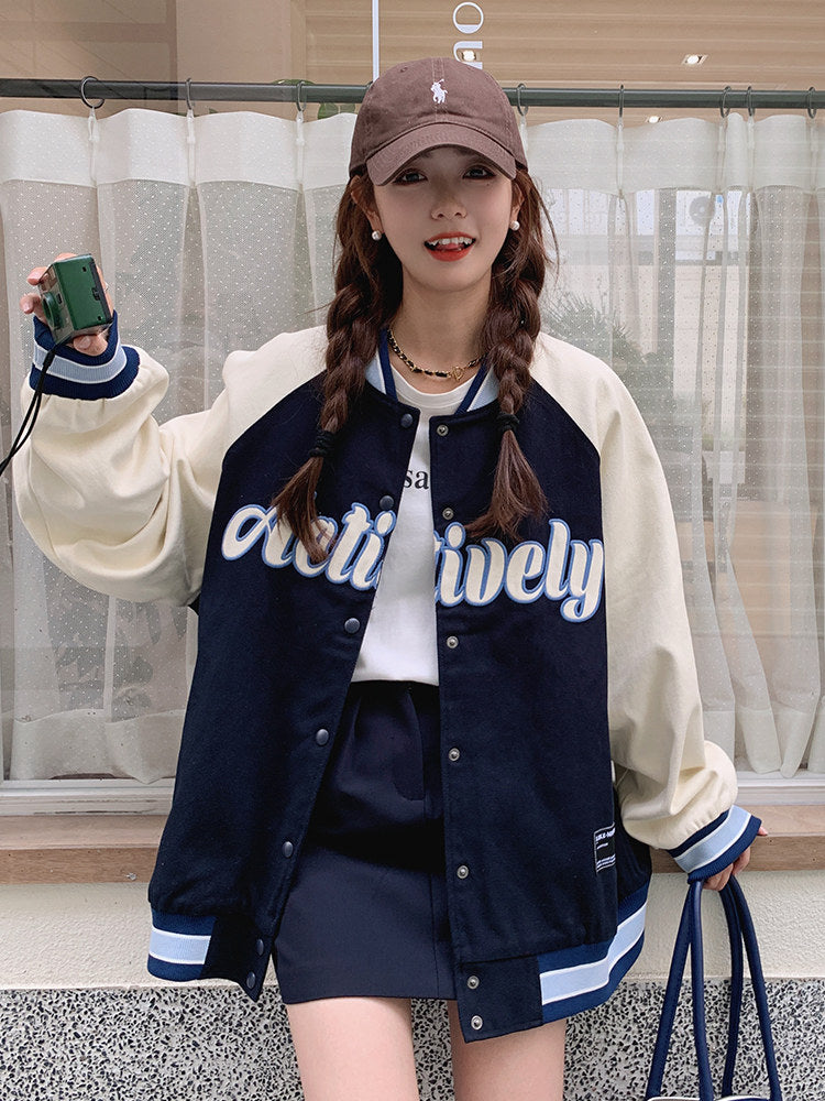 Retro Two-Tone Stadium Jumper QAZ0076