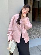 No-Collar Chinese Style Jacket QAZ0019