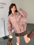 Paid Collar Leather Jacket QAZ0018