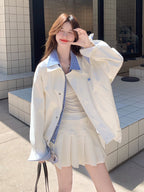 Check Fake Layered Jacket QAZ0070