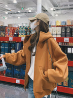 Oversized Zip-Up Hoodie QAZ0030