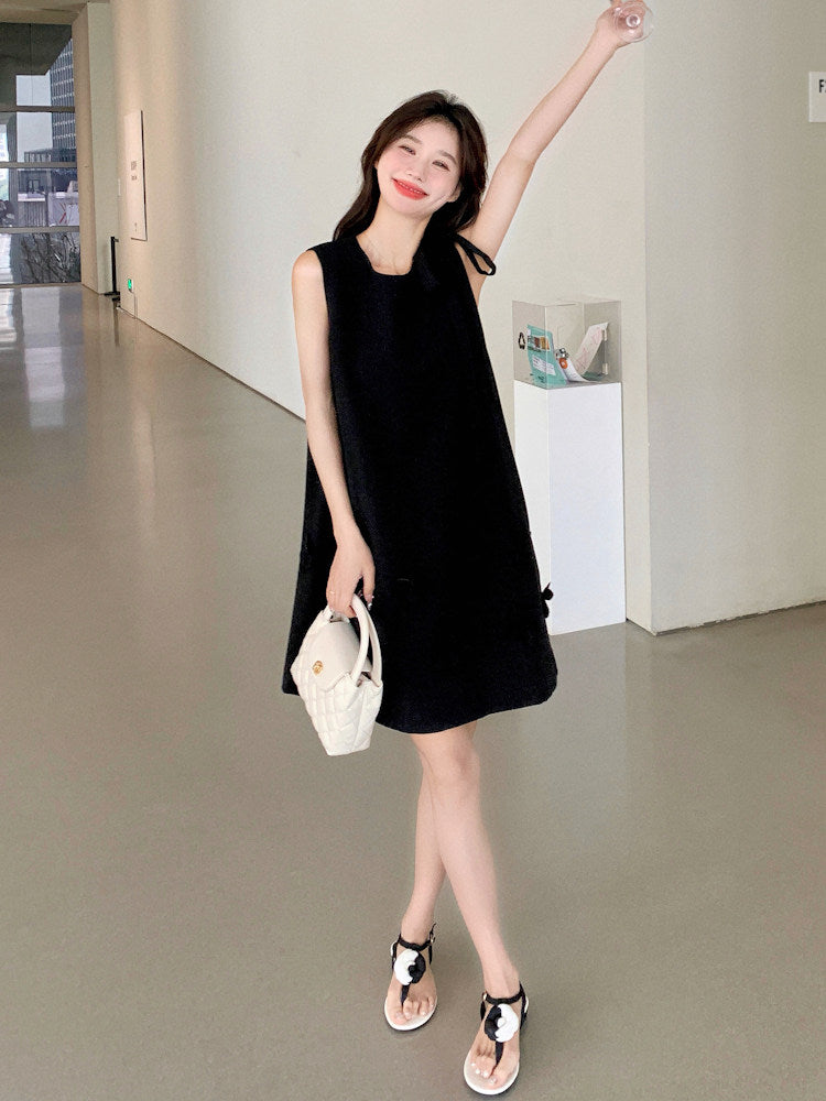 Flower Motif Sleeveless Dress QAZ0098