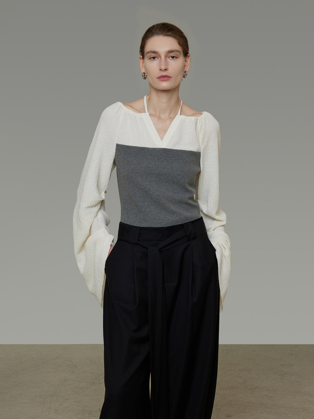 V-Neck Versatile Stylish Top UNS0033