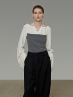 V-Neck Versatile Stylish Top UNS0033