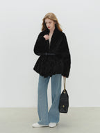 Collarless Fluffy Cardigan BBG0015