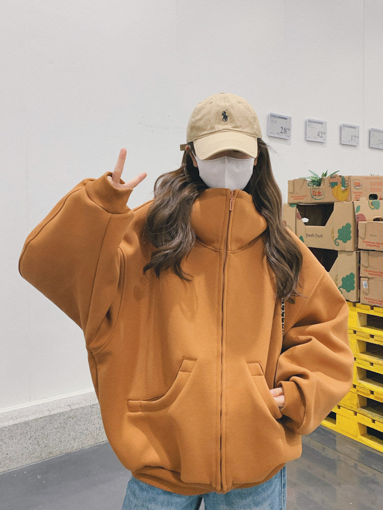 Oversized Zip-Up Hoodie QAZ0030