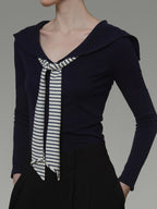 Ribbon Slim-Fit Top UNS0028