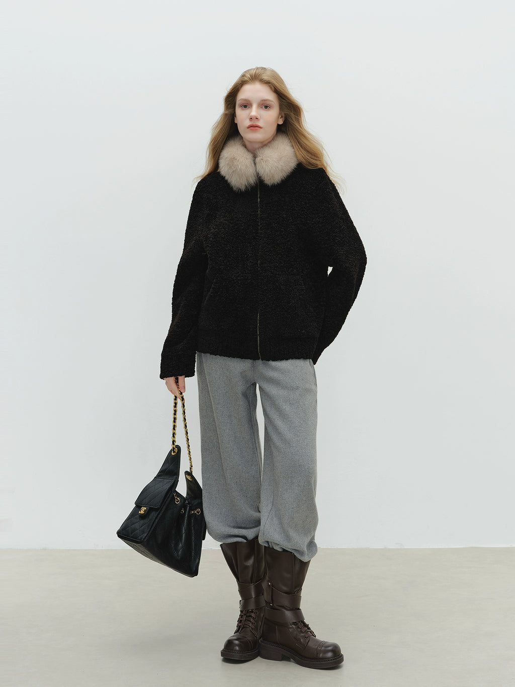 Fur Collar Fluffy Jacket BBG0004