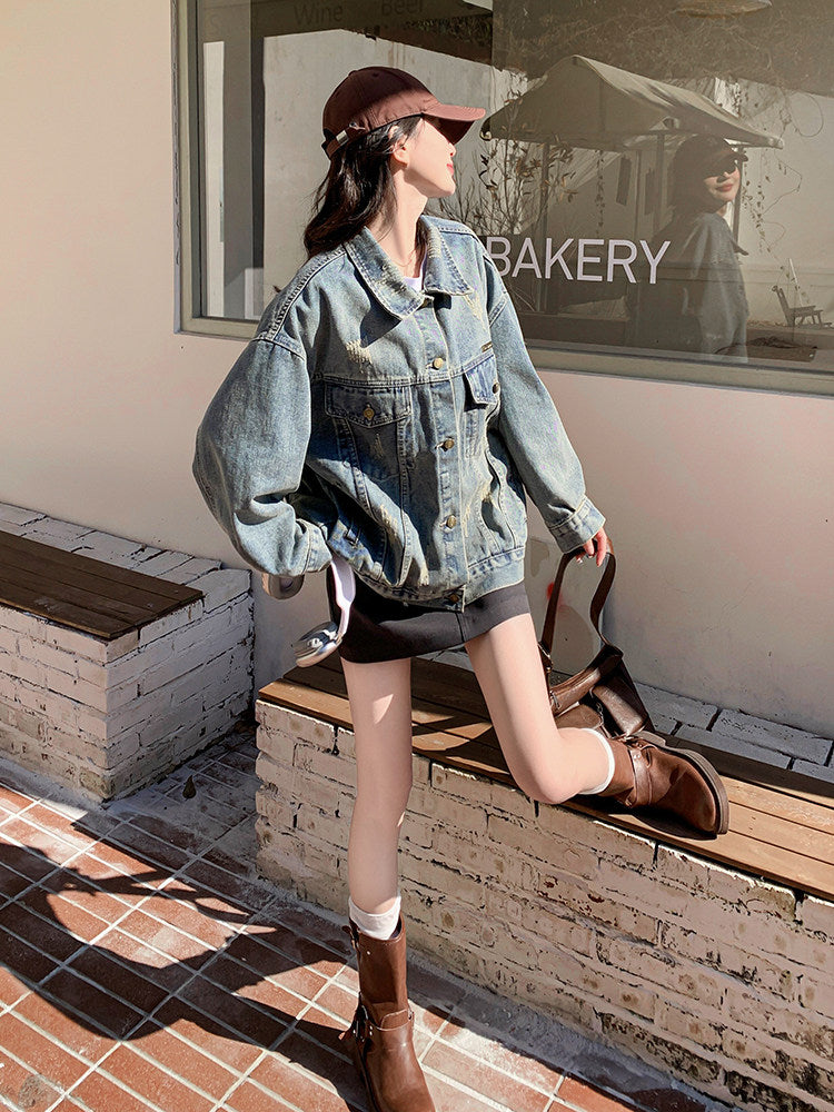 Retro Wash Denim Jacket QAZ0079