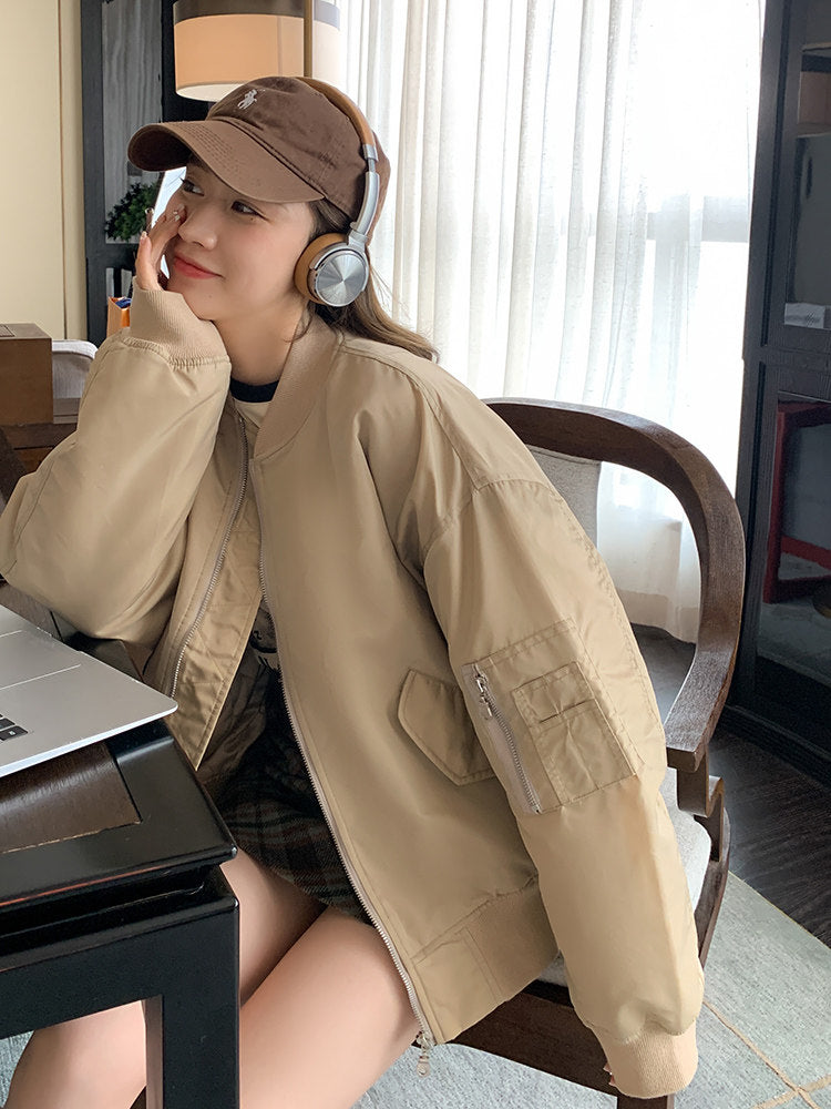 Oversized Nylon MA-1 Blouson QAZ0034